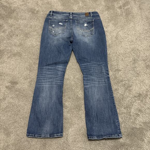 BKE Denim Payton Bootcut Jeans Womens 33R Blue Wash Y2K Western - Picture 3 of 6